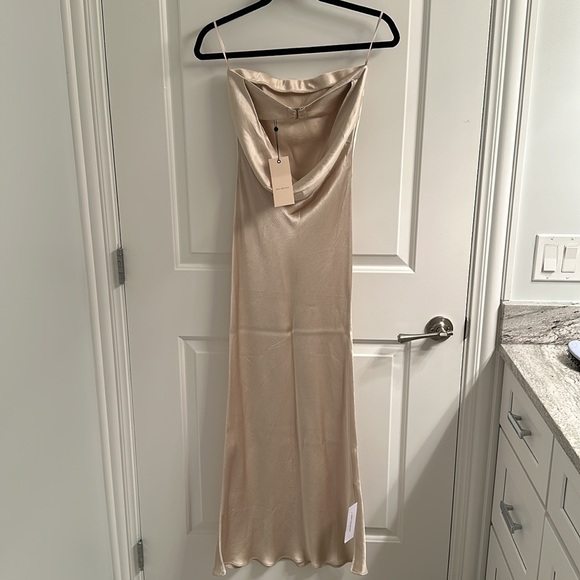BEC + BRIDGE moon dance strapless dress size 2 in Sand - Picture 3 of 4